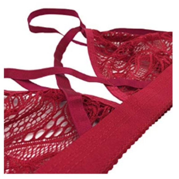 🆕❤NWT Women's Lace Sexy Strappy Bralette - Picture 5 of 8